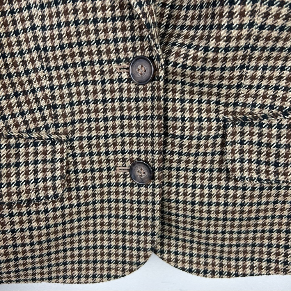 Lane Bryant Houndstooth Blazer beaded collar size: 16 - Picture 7 of 14